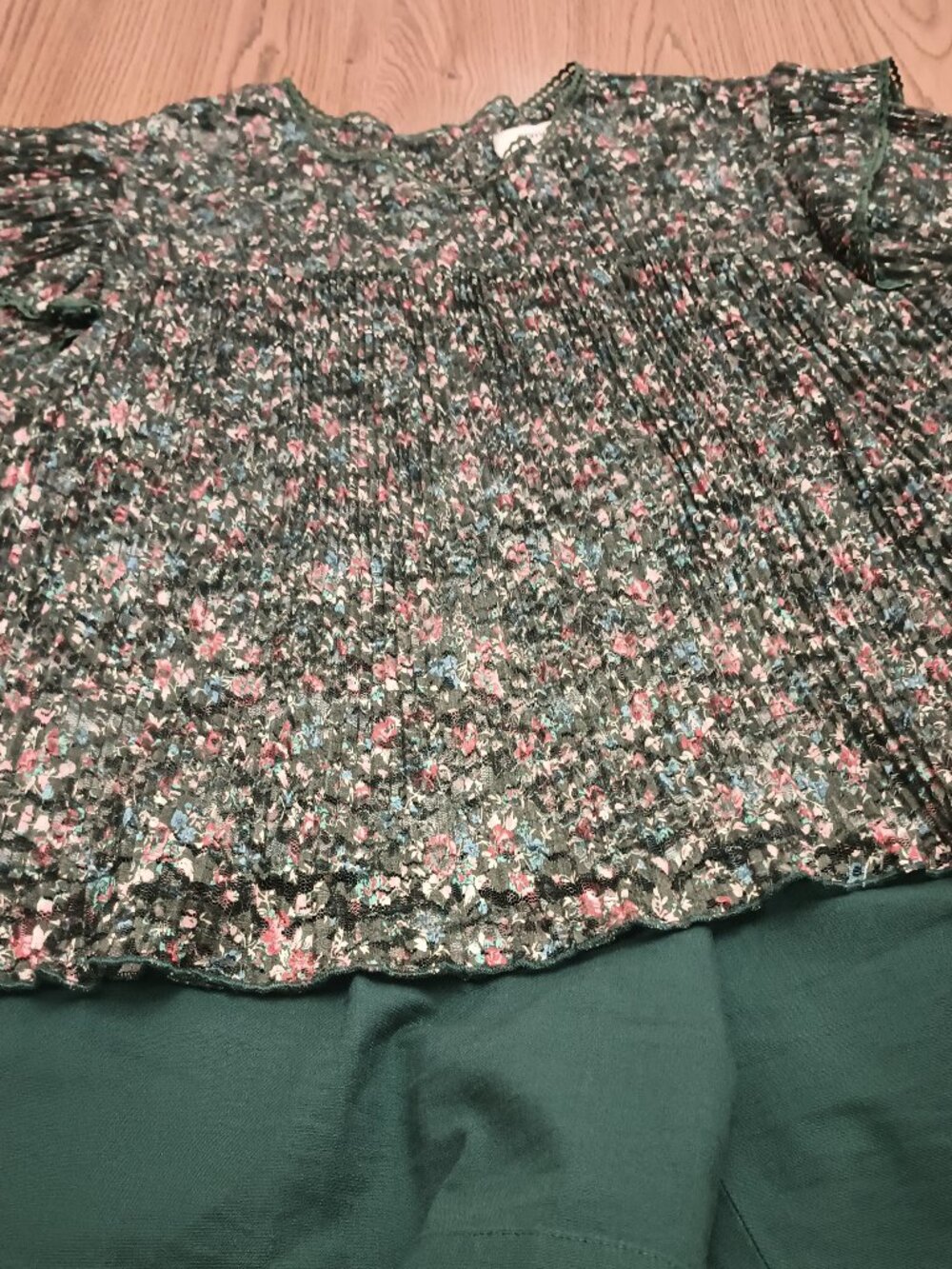 Anthropologie Porridge Size XL Green Top